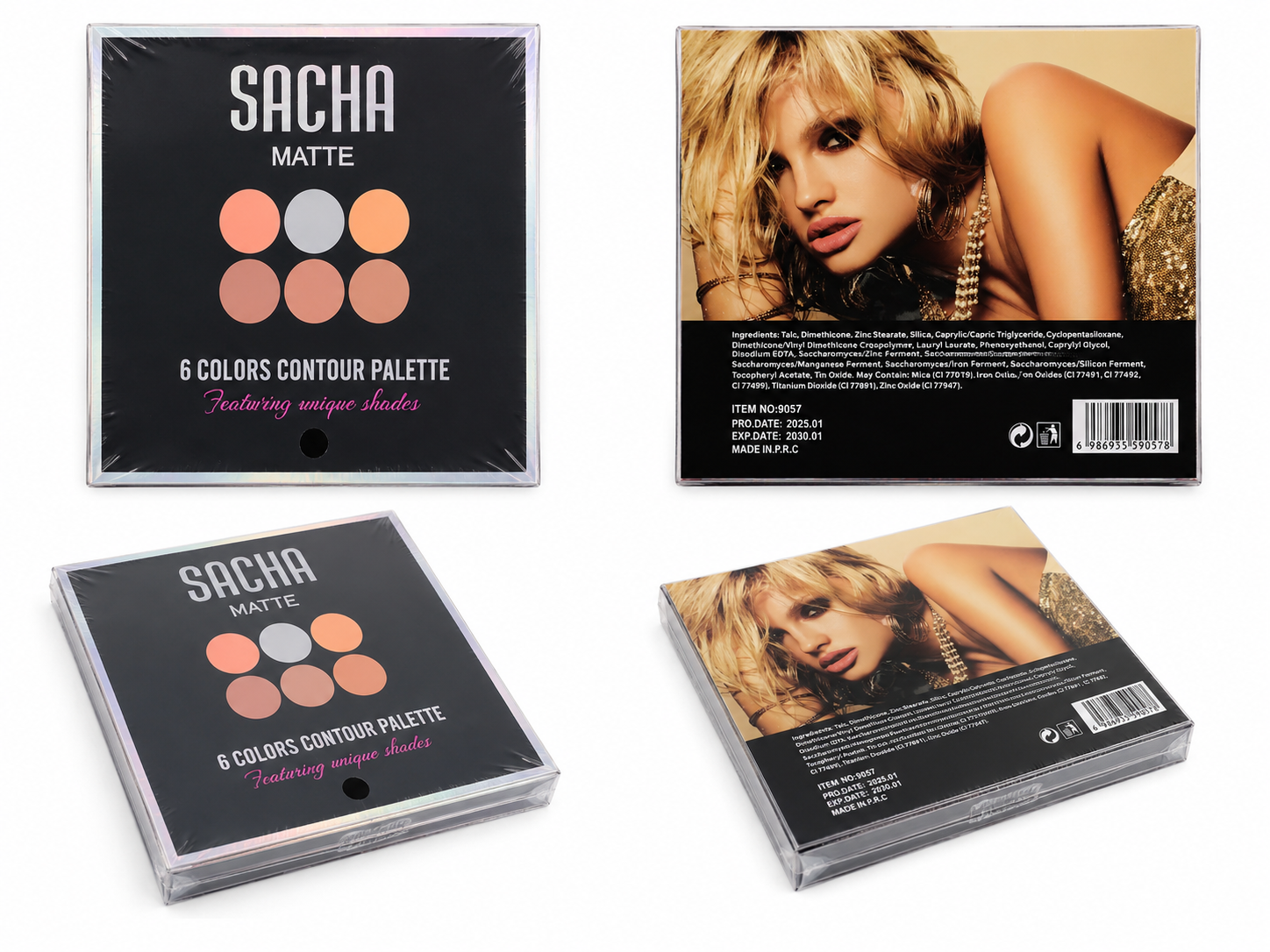 SACHA Matte 6-Color Contour Palette