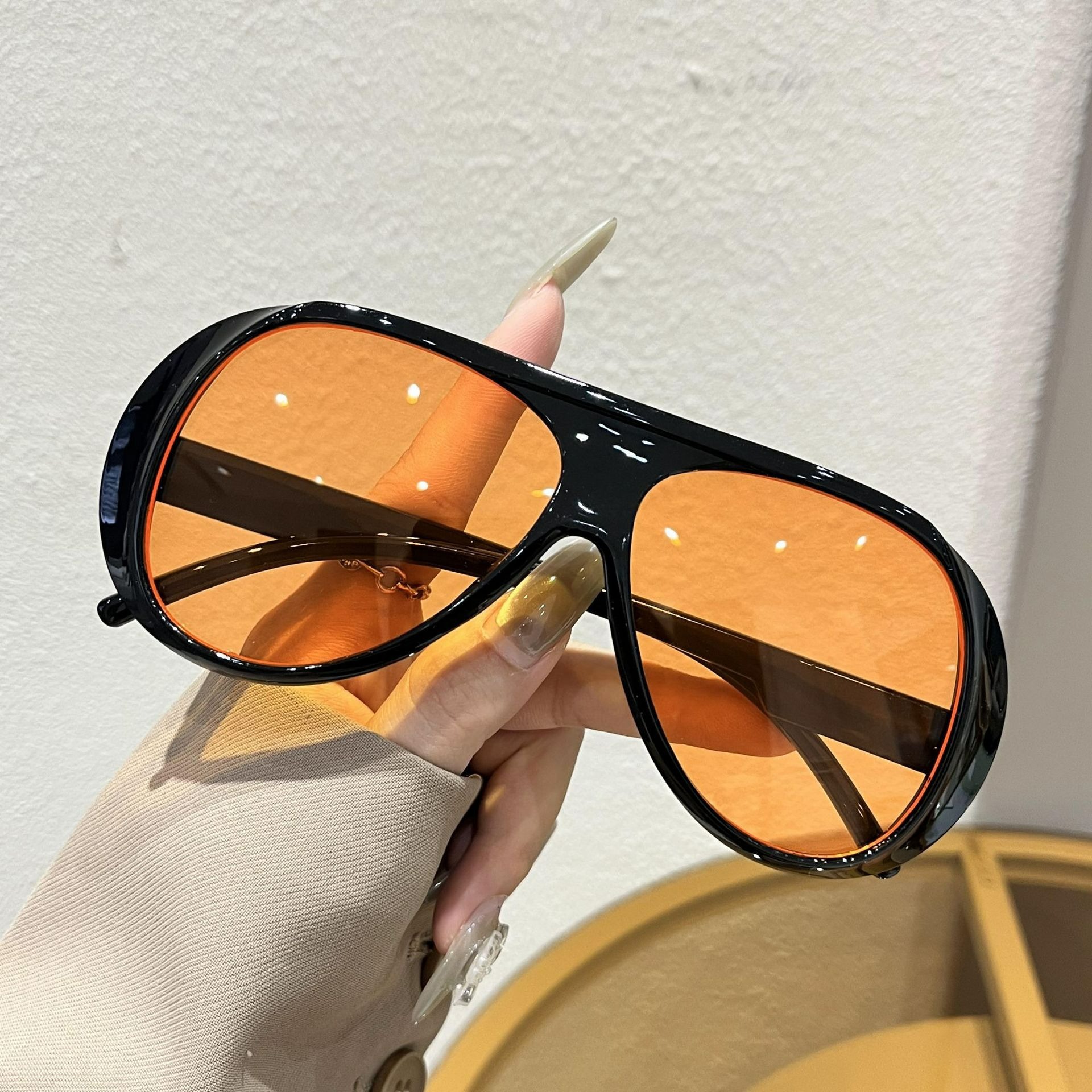 High-End Glam Retro Aviator Glasses