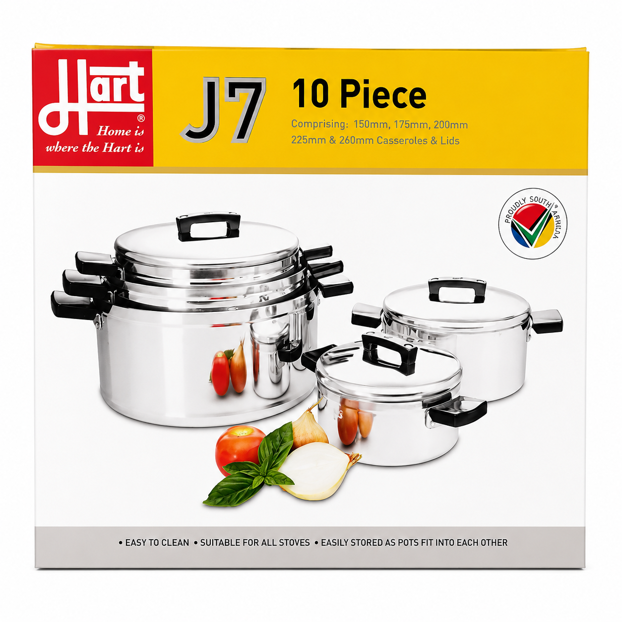 Hart J7 10-Piece Stainless Steel Cookware Set
