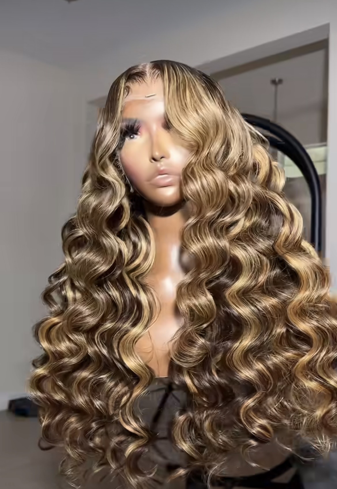 26” 13x4 highlights human hair blend