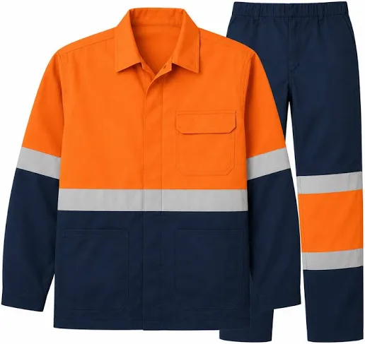 Reflective two piece worksuit