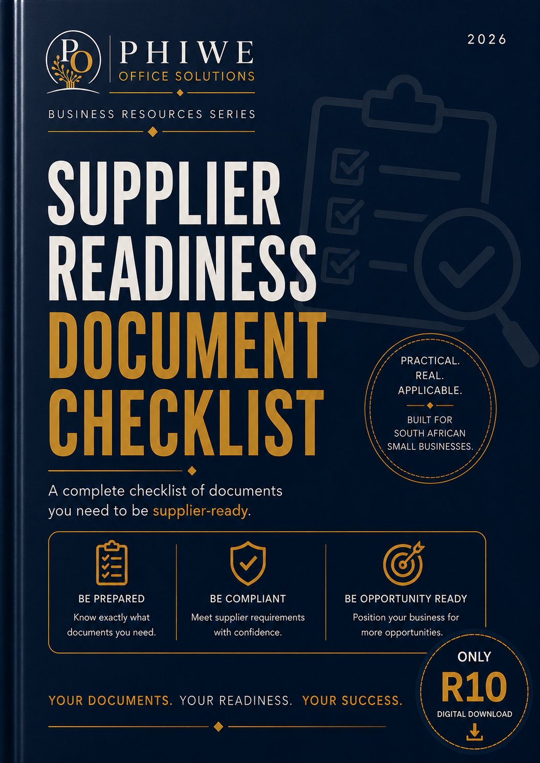 Supplier Document Checklist