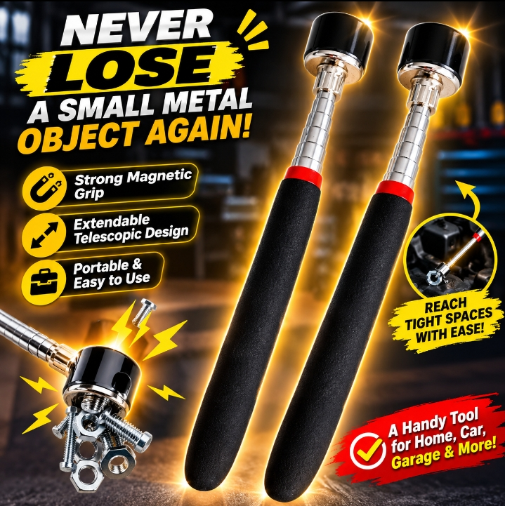 Telescoping Magnetic Pickup Tool – Extendable Grabber