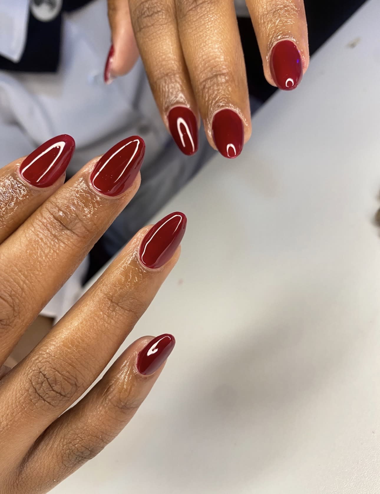 Almond Plain Nails