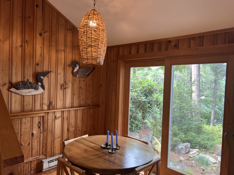 Wraparound porch overlooking Lake Winnipesaukee