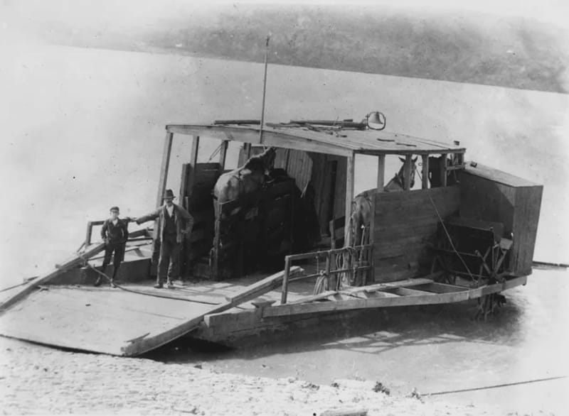 horse powered boat, courtesy of Wiki Commons