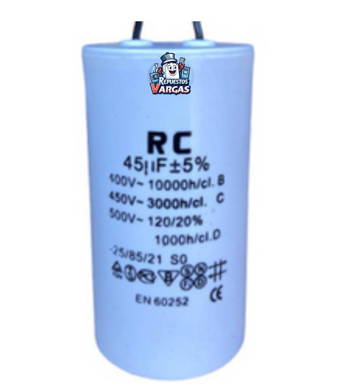 CAPACITOR LAV. 45uf