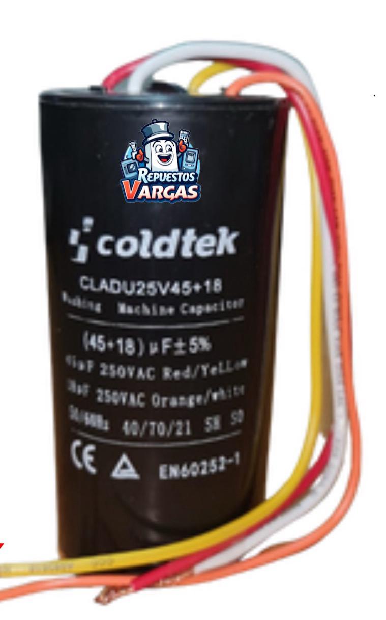 CAPACITOR LAV, DOBLE  45+18uf