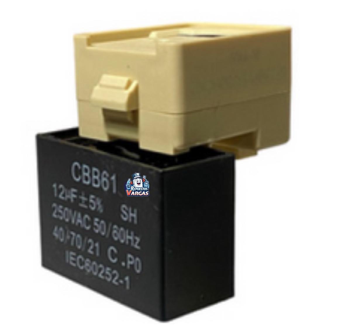 RELAY MABE COMPLETO  C/CAPACITOR 12uf
