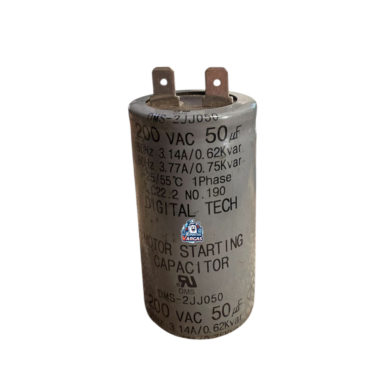 CAPACITOR LAV. CON PATA 50uf