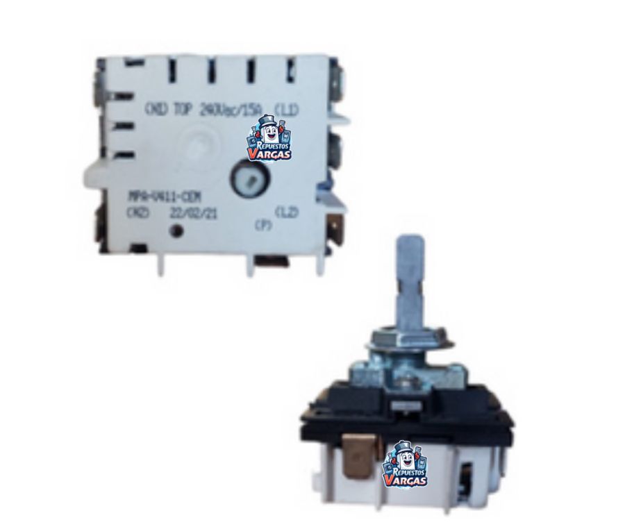 SWITCH INFINITO COCINA WHIRLPOOL NEGRO 220V