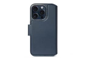 Decoded Plånboksfodral Läder för iPhone 15 Pro - True Navy