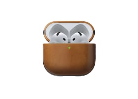 Nomad Modern Leather Case till Airpods 4 - Tan