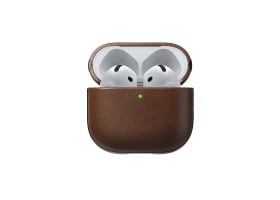 Nomad Modern Leather Case till Airpods 4 - Brun