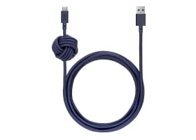 Native Union Night USB-A – USB-C kabel 3m - Marinblå