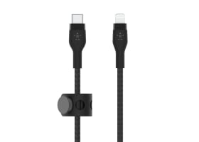 Belkin Boostcharge Pro Flex USB-C - Lightning 1m - Svart