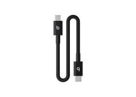 Beats USB‑C till USB-C-flätad kort kabel 0.2m - Bolt Black