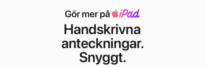 En iPad med handskrivna anteckningar på.