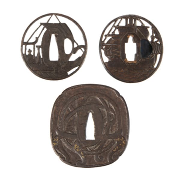Four iron _tsuba_
