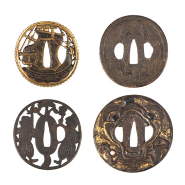 Four iron _tsuba_