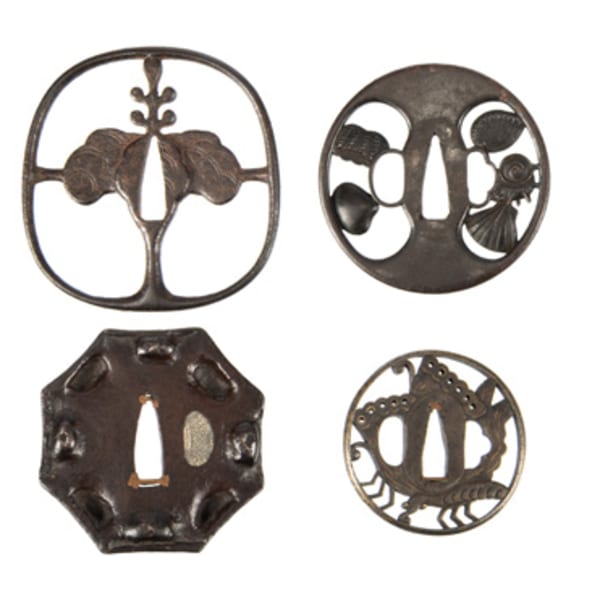 Four iron _tsuba_