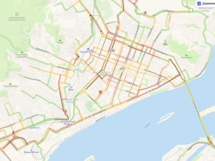 Снегопад объял Саратов девятибалльными пробками