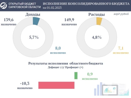 Подведены предварительные итоги исполнения областного бюджета за первый месяц текущего года