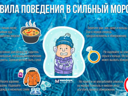 Правила безопасного поведения в мороз