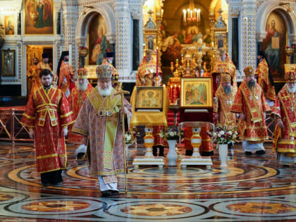 Слово Святейшего Патриарха Кирилла в день памяти святителя Николая Чудотворца после Литургии в Храме Христа Спасителя