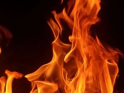 Вчера вечером в селе Сосновоборское произошёл пожар