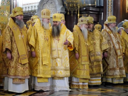 Епископ Тарасий принял участие в торжествах, посвященных четырнадцатой годовщине интронизации Святейшего Патриарха Кирилла