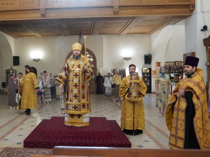 Епископ Варфоломей совершил всенощное бдение в Свято-Троицком кафедральном соборе г. Балаково