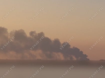 Атака БПЛА. Из-за пожара в Энгельсе вновь ввели режим ЧС