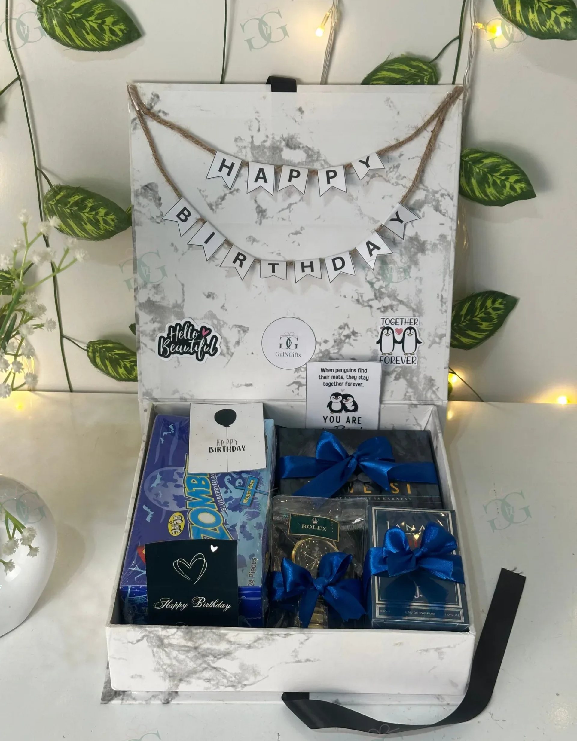 Royal Blue Birthday Hamper For Him