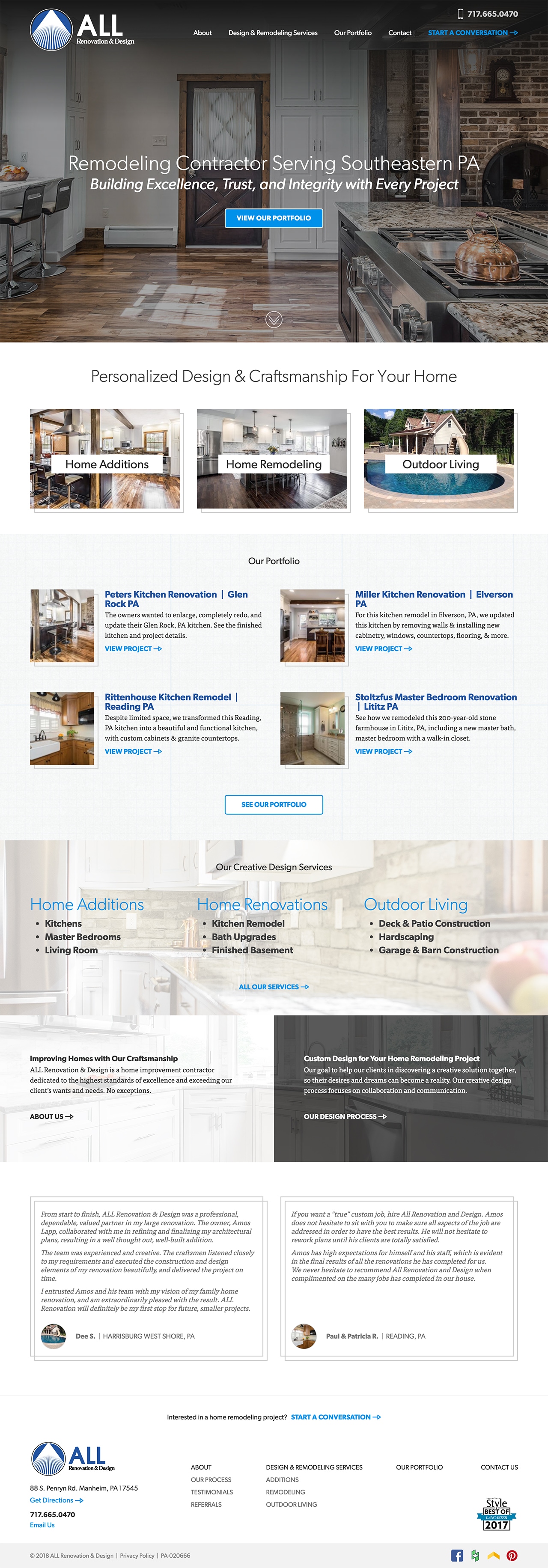 All renovation and design homepage