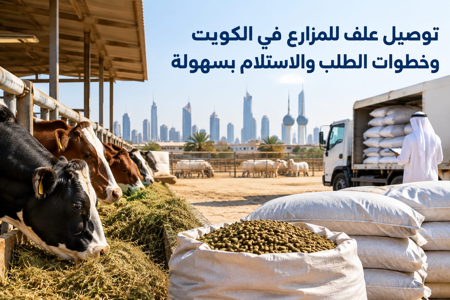 =توصيل علف للمزارع في الكويت - أعلاف السلطان الكويت