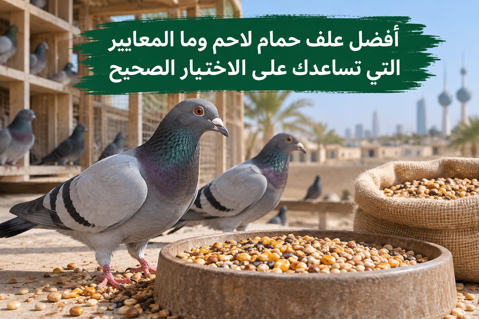 =أفضل علف حمام لاحم - أعلاف السلطان الكويت