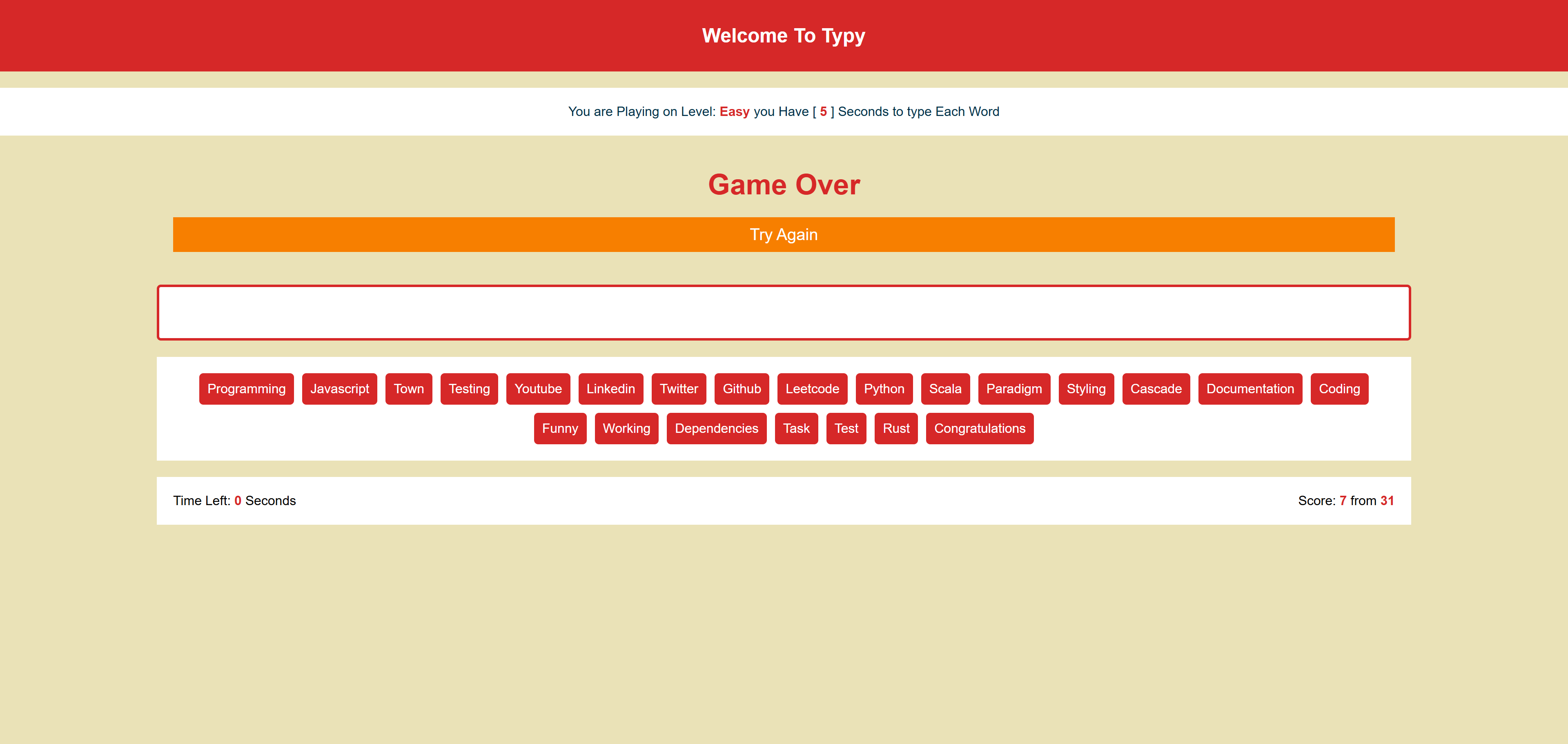 Screenshot or preview of Typy