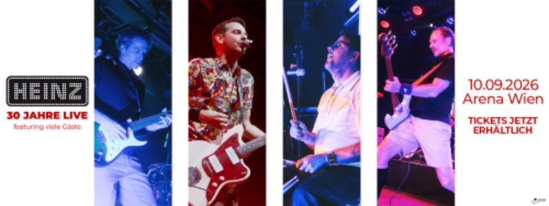 HEINZ AUS WIEN + Gäste - 10.09.2026 19:00 at Arena Wien, Baumgasse 80, 1030 Wien, Österreich