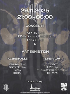 INNIG ART & SOUND - 29.11.2025 21:00 at Arena Wien, Baumgasse 80, 1030 Wien, Österreich
