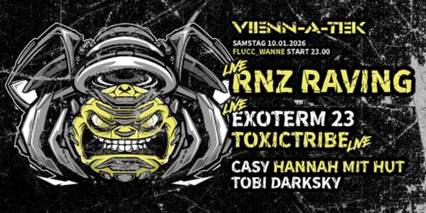 Vienn_a_Tek w/ RNZ Raving - 10.01.2026 23:00 at FLUCC, Praterstern 5, 1020 Wien, Österreich