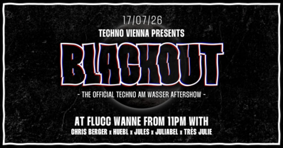 Techno Vienna pres. Techno am Wasser Aftershow Party - Fri, Jul 17, 2026, 23:00 at FLUCC, Praterstern 5, 1020 Wien, Österreich