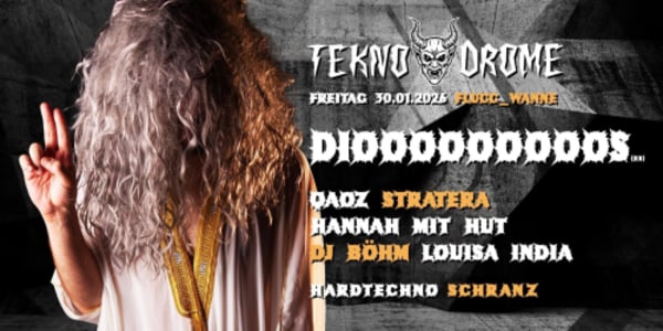 TeknoDrome - 30.01.2026 23:00 at FLUCC, Praterstern 5, 1020 Wien, Österreich
