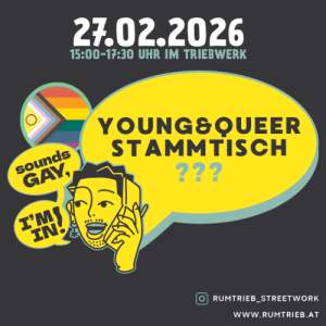 Young ＆ Queer Stammtisch - 27.02.2026 15:00 at Triebwerk, Engelbrechtgasse 2, 2700 Wiener Neustadt, Österreich