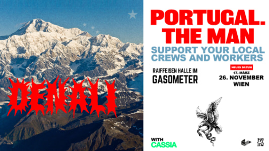 PORTUGAL. THE MAN – The Denali Tour - Thu, Nov 26, 2026, 20:00 at Gasometer, Guglgasse 6, 1110 Wien, Österreich