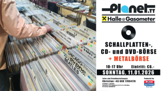 SCHALLPLATTEN, CD & DVD-BÖRSE + METALBÖRSE - 11.01.2026 10:00 at Gasometer, Guglgasse 6, 1110 Wien, Österreich