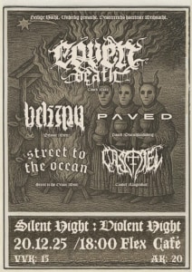 CASTIEL /// STREET TO THE OCEAN /// BESLZAR /// COVEN /// PAVED - 20.12.2025 19:00 at Flex, Am Donaukanal Abgang Augartenbrücke, 1010 Wien, Österreich