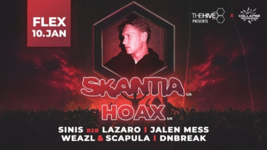 THE HIVE X COLLAPSE - 10.01.2026 23:00 at Flex, Am Donaukanal Abgang Augartenbrücke, 1010 Wien, Österreich