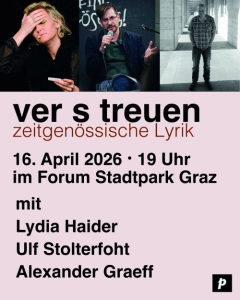 ver s treuen - Do., 16.04.2026, 19:00 at Forum Stadtpark, Stadtpark 1, 8010 Graz, Österreich