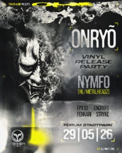 Onryō Vinyl Release Party w/ Nymfo - Fri, May 29, 2026, 23:00 at Forum Stadtpark, Stadtpark 1, 8010 Graz, Österreich